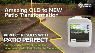 Patio Perfect Patio Cleaner - Before and After